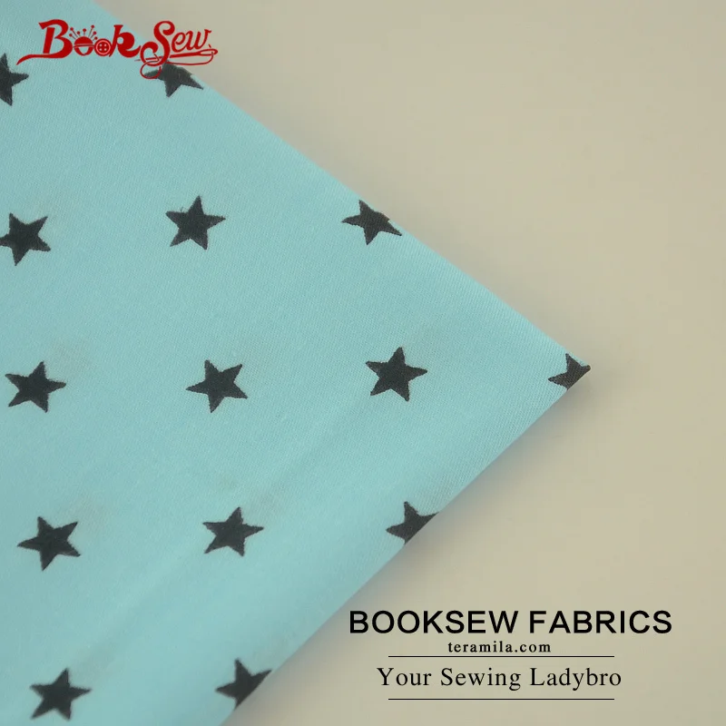 Booksew хлопок саржевая Ткань Жир четверть Звезды Дизайн швейная ткань DIY Лоскутное детское постельное белье куклы лоскутное домашнее текстильное изделие