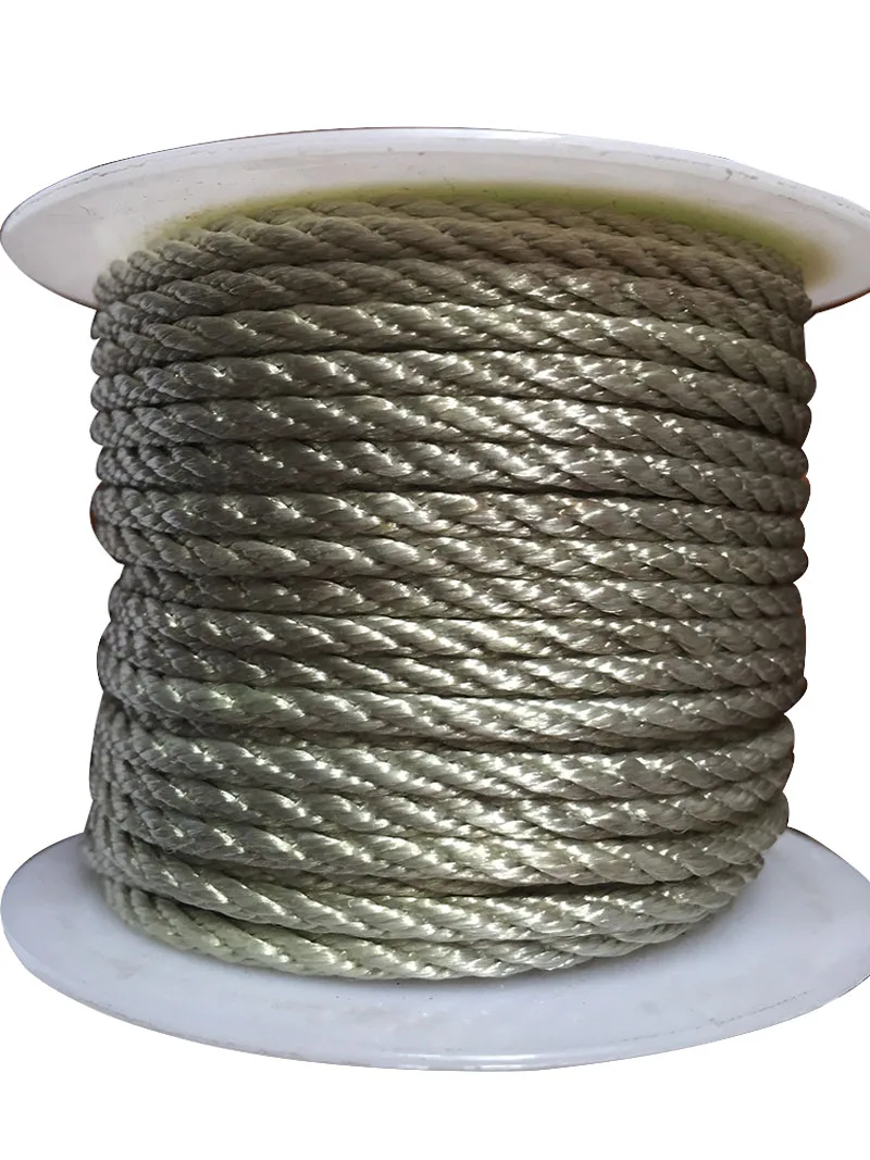 Серый скрученный шпагат 3 мм нейлоновый шнур + ювелирные аксессуары веревка