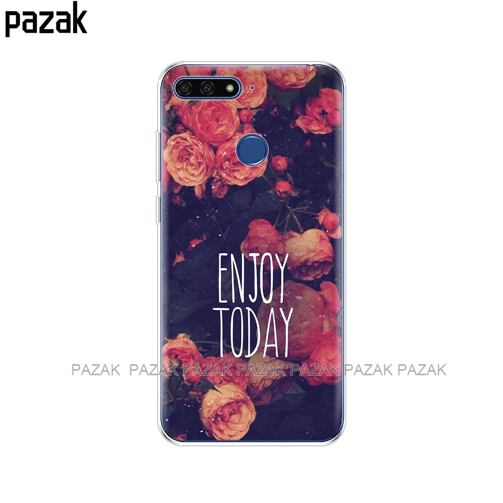 34382 Силиконовый чехол для телефона Huawei Honor 7C 5,7 дюйма, Чехлы, мягкий силиконовый чехол из ТПУ для Huawei honor 7c Aum-L41 - Цвет: 34382