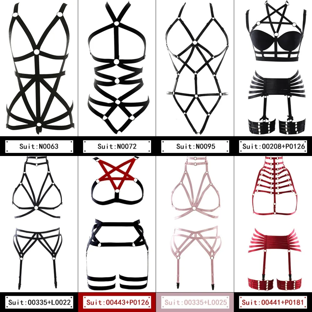 Комплект женского нижнего белья в стиле Харадзюку женский прозрачный