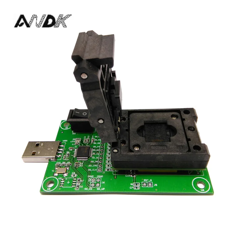 EMCP221 считыватель для USB BGA 221 Тесты ing размеры 11 5x13 мм программирование nand flash