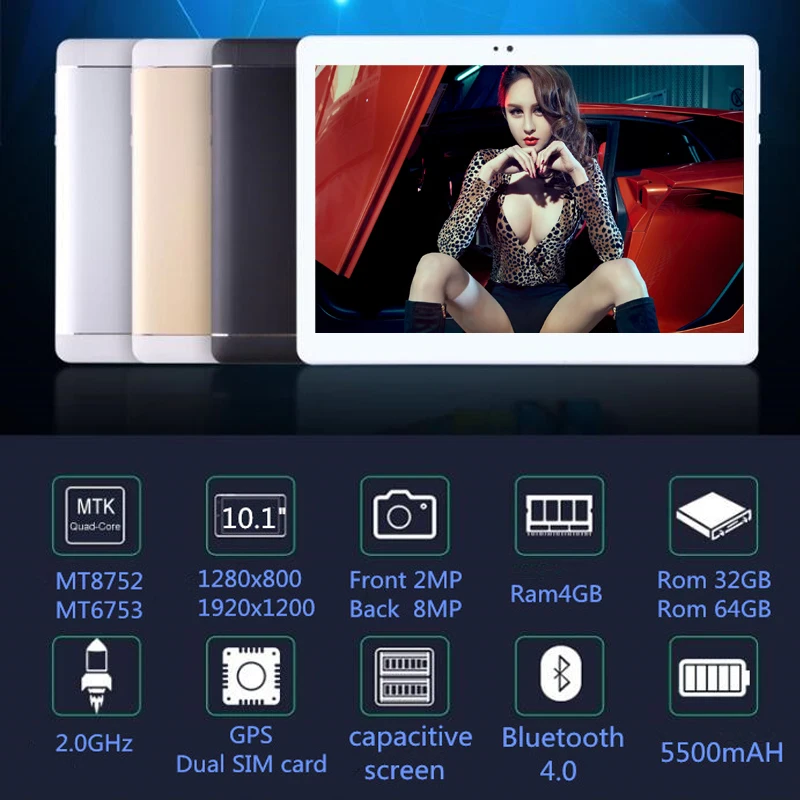 2018 10 1 'Планшеты 8 Восьмиядерный 32 Гб 64 ROM Google Android 7 0 планшетный ПК 3G 4G LTE WIFI GPS bluetooth