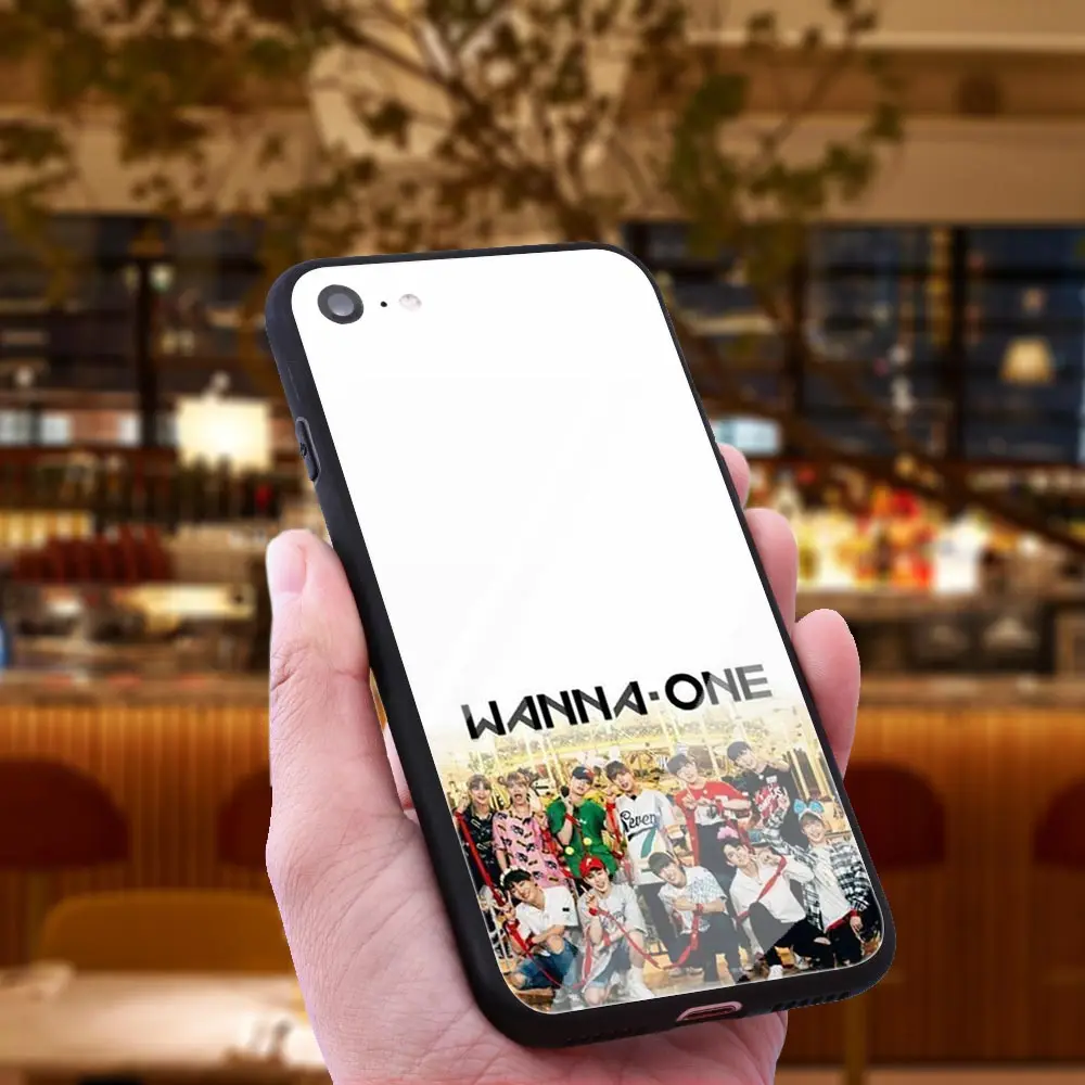 WEBBEDEPP Wanna One K pop Bands чехол из закаленного стекла для телефона Apple iPhone Xr Xs Max X или 10 8 7 6