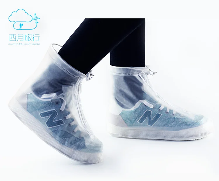 Женские модные водонепроницаемые чехлы для обуви с толстой нескользящей