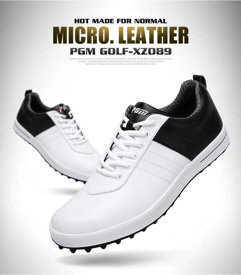 One PGM Golf Shoes Golf Sneakers Men's Waterproof Shoes Nailless Breathable Shoes - Цвет: One