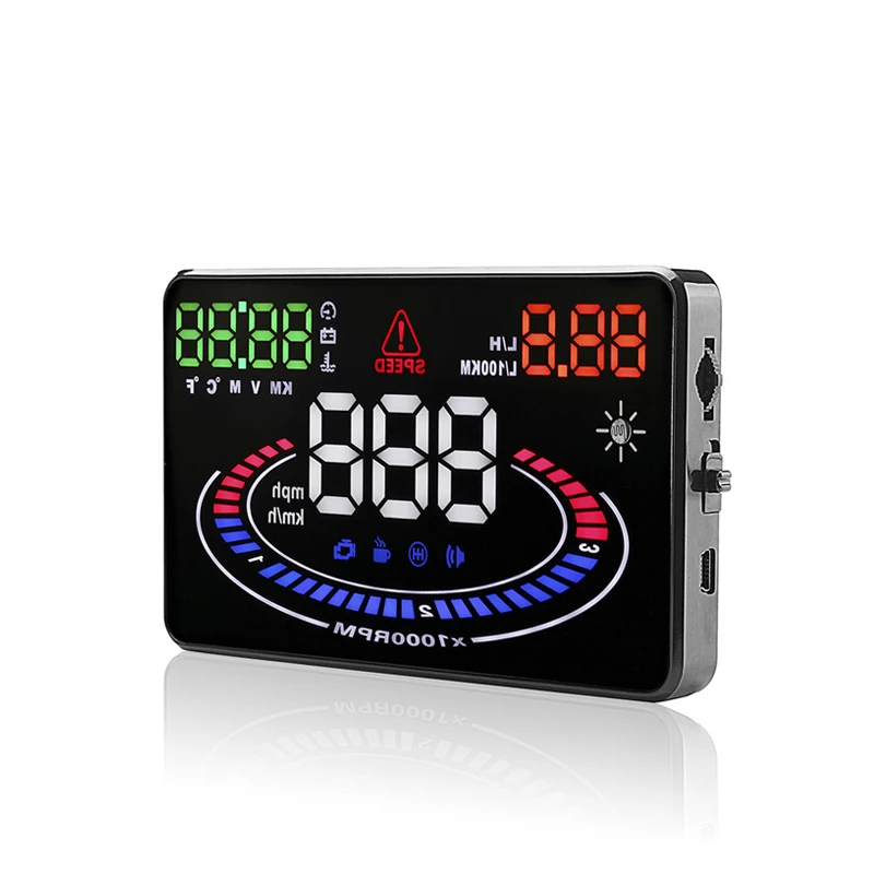JUEFAN E300 OBD II Plug and Play HUD Дисплей автомобильный скоростной проектор скоростная
