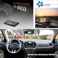 car hud head up display for chrysler 300300c obdobd2obdii auto accessories safe driving screen plug and play safe driving