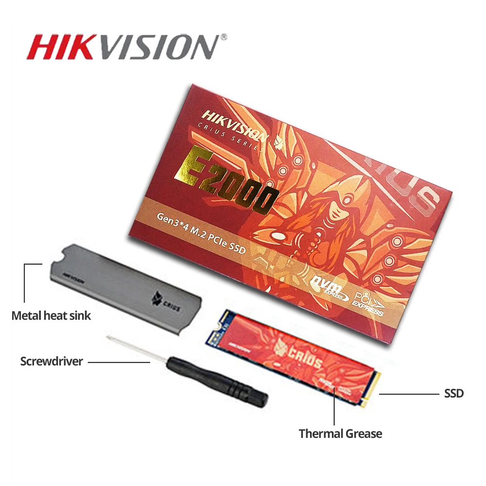 HIKVISION SSD M.2 1 ТБ 512gb PCIe NVME E2000 международная версия SSD для настольного ноутбука PCIe Gen 3x4 M.2 NGFF 2280