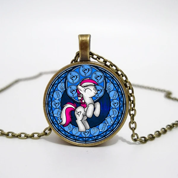 My Little Horse Baoli Poni Princess Necklace Rainbow Art Photo Glass Dome Girls Children Cartoon Jewelry | Украшения и аксессуары