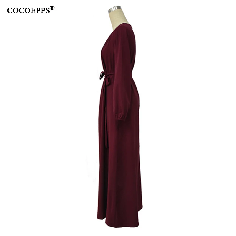 

Loose Plus Size Women Dress Big Size Red Evening Party Long Dress Vintage Elegant Maxi Dress 4XL women plus size clothing 2019
