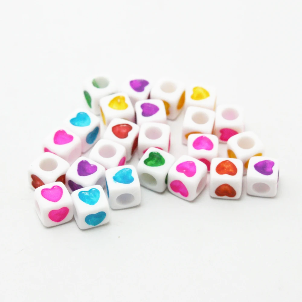 Бусины ручной работы/квадратные/круглые буквы алфавита акриловый куб круглые