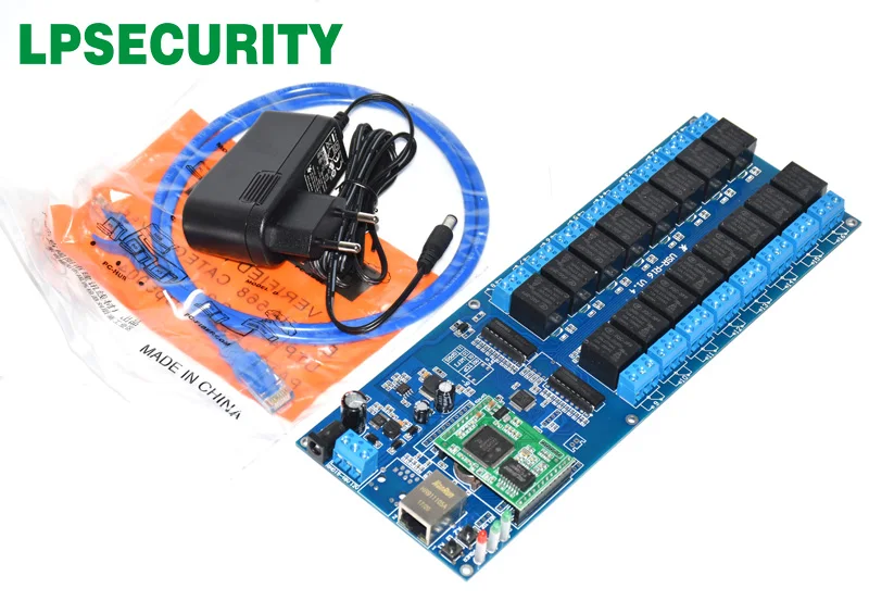 LPSECURITY LAN WAN RJ45 TCP/IP промышленная сеть 16 каналов релейная плата контроллер/Автоматизация модуль дистанционного управления