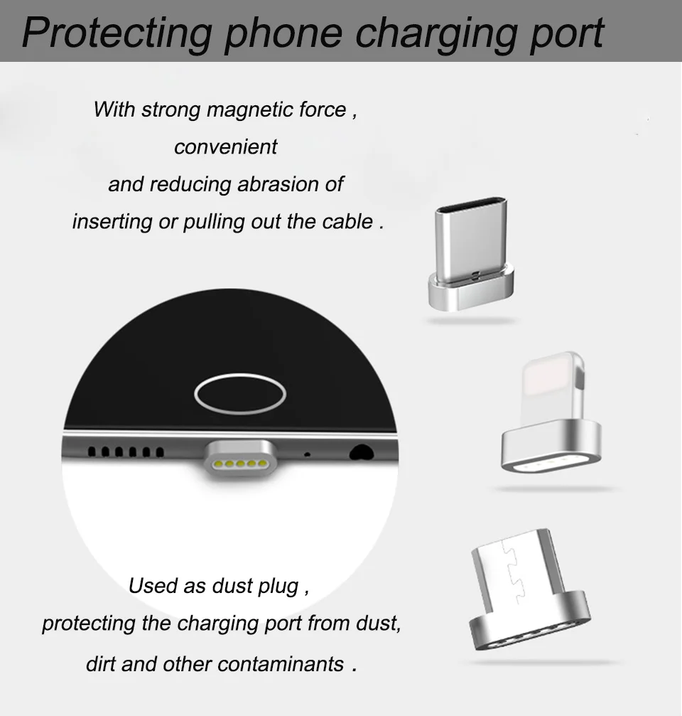 Магнитный адаптер Micro Usb, магнитный разъем для IPhone, Android, Тип C, 3 в 1, кабель для передачи данных, конвертер для Xiaomi, samsung, huawei