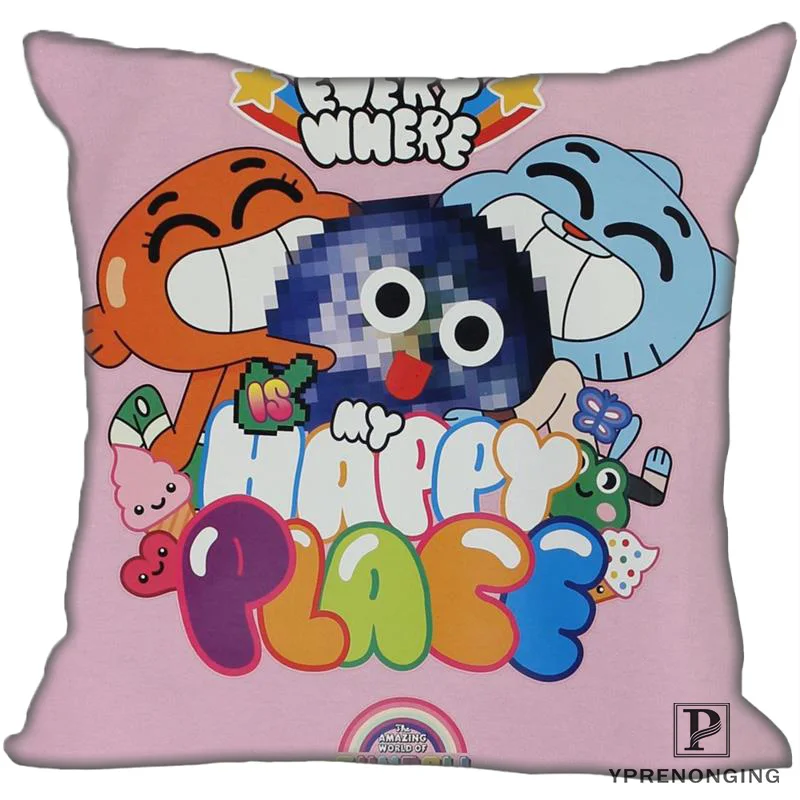 Лучший заказ Amazing world of gumball (1) @ Наволочка на подушку спальня домашняя квадратная