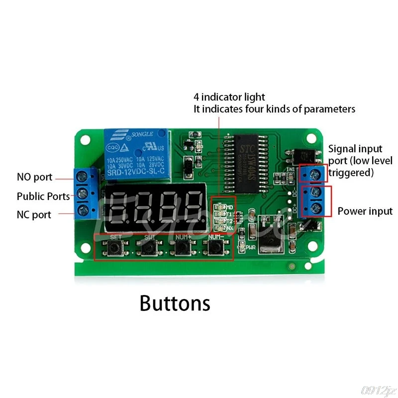 DC 12V многофункциональное самоблокирующееся Реле PLC таймер цикла задержки переключатель времени дропшиппинг LS'D инструмент