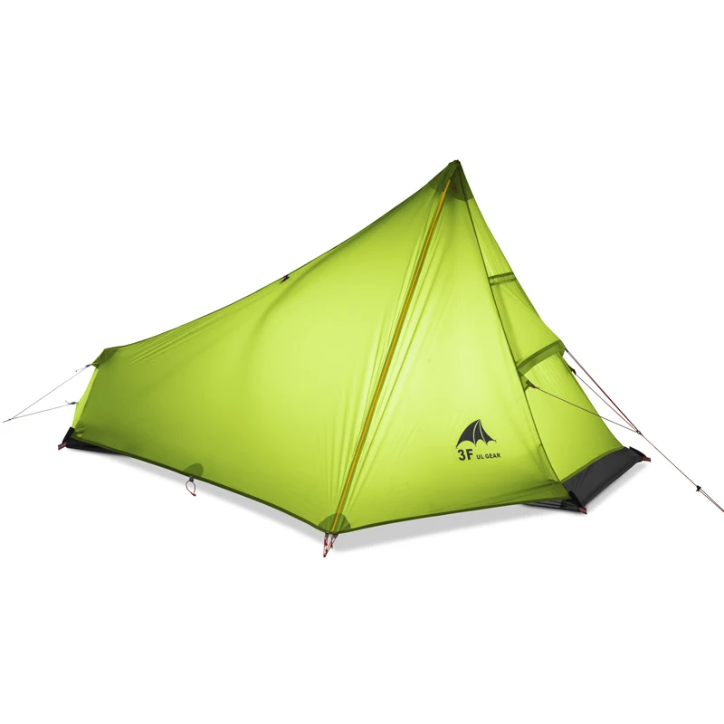 Сверхлегкая палатка 3F UL GEAR Oudoor для кемпинга 1 человек профессиональная 15D
