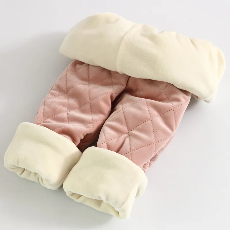 Плотные штаны для детей зимние теплые мальчиков и девочек 2020 г. однотонные