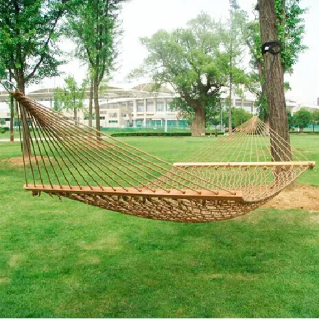 Уличная палатка для активного отдыха из хлопковой веревки гамак двойной сетки