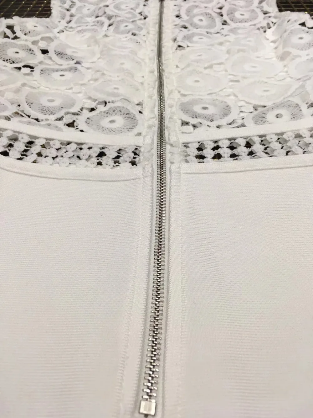 О-образным вырезом Белое кружево без рукавов до колена Длина Vestidos женщин 2018
