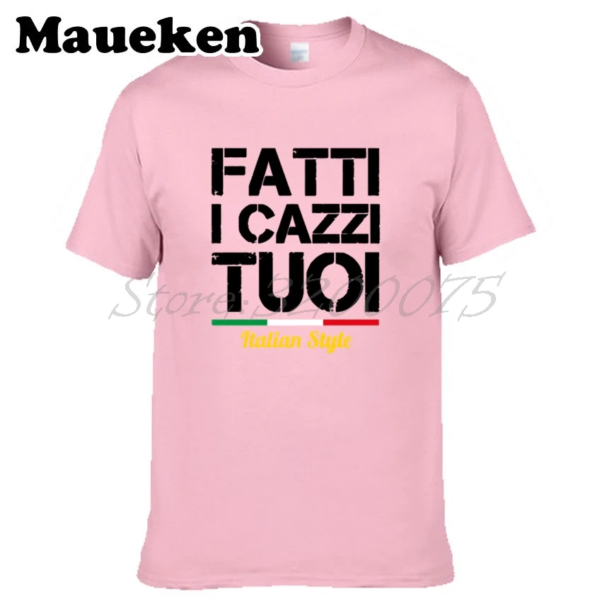 Мужская футболка FATTI I CAZZI TUOI в итальянском стиле для фанатов подарок с круглым