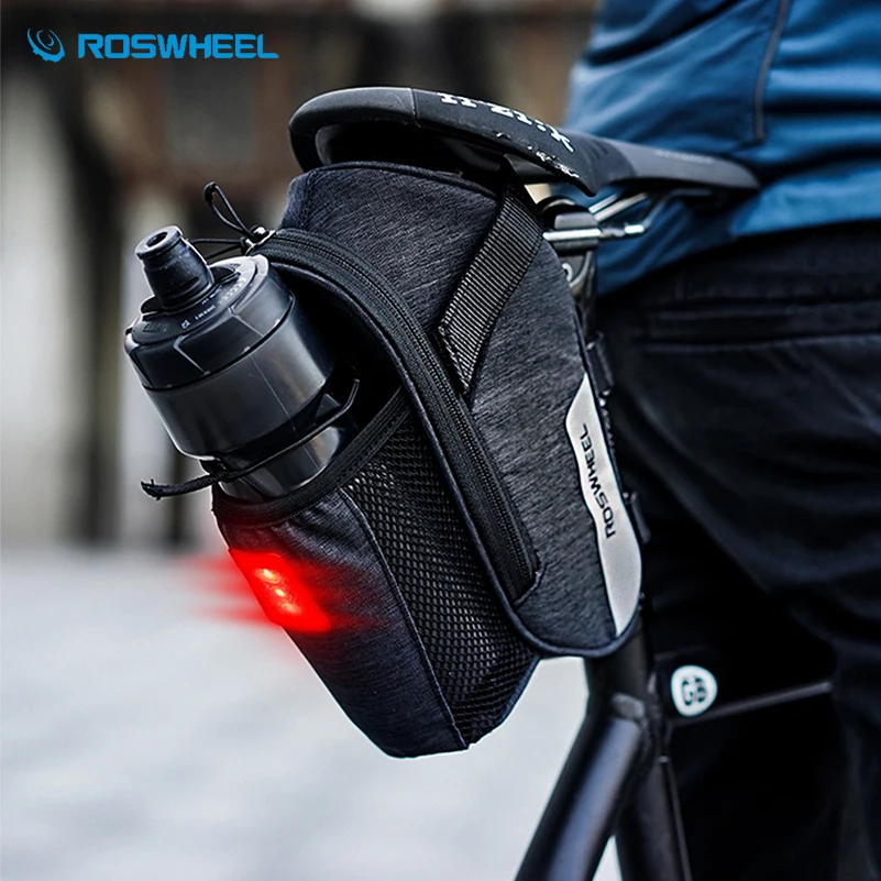ROSWHEEL 1.8L Портативный велосипедная подседельная сумка Водонепроницаемый