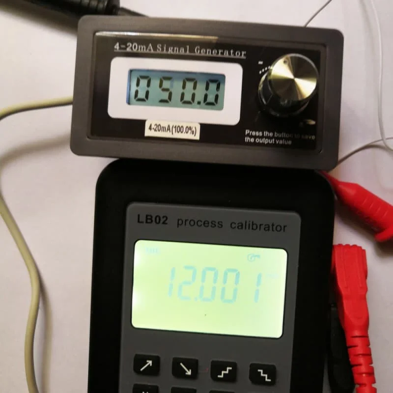 4-20 мА генератор сигналов с процентным дисплеем, монтируемый на панели генератор тока от 4 до 20 мА симулятор