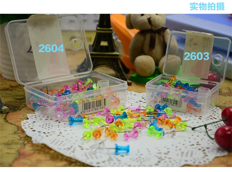 50 шт./лот цветные кнопки нажимные булавки карта Pin пробковая доска Thumb Tacks Pushpin Bts канцелярские пуговицы булавки офисные школьные принадлежности