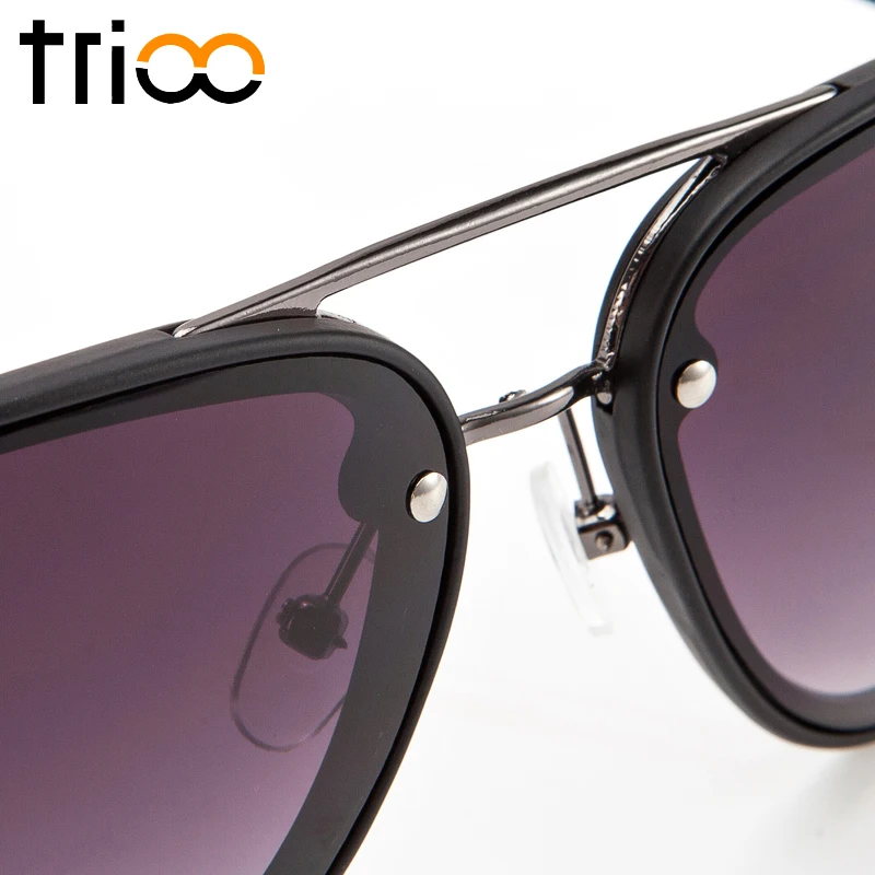 TRIOO UV400 Protection Sunglasses for men Cool Brand Red Line Design Sun Glasses Male Unisex Trending lunette de soleil femme | Аксессуары