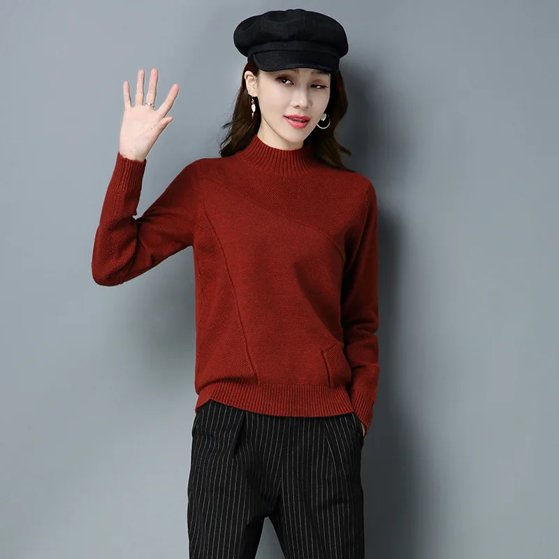 Новинка женский свитер Осень-зима модный Женский Повседневный трикотажный