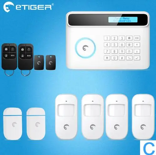 Wireless Etiger S4 GSM PSTN Alarm Security System Home Smart Alarm System With App Real-time Remote monitoring