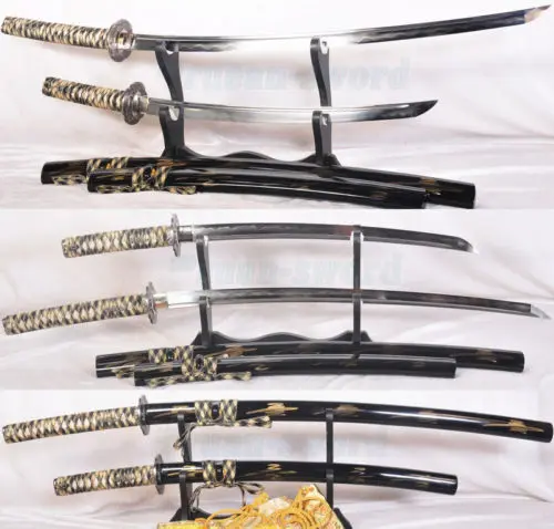 Глиняный закаленный складной стальной японский семейный набор (Katana + Wakizashi) | Дом и