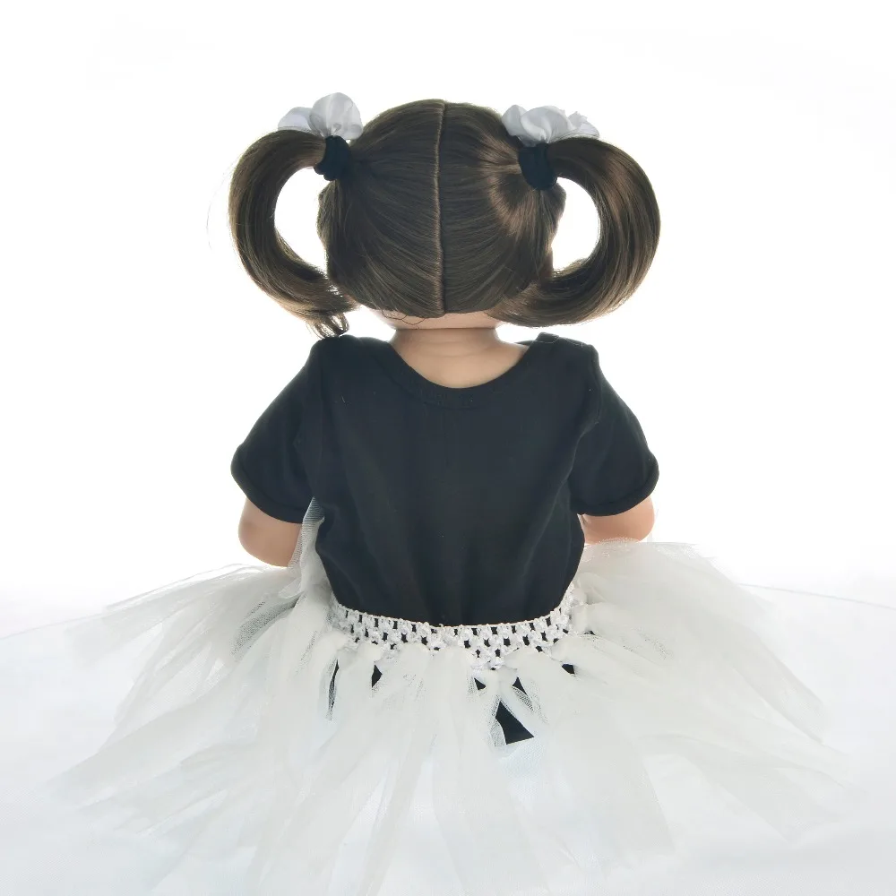 Новейшая 23 дюймовая Реалистичная кукла-Реборн, полностью силиконовая детская игрушка ручной работы для продажи, детский подарок на день рождения и Рождество