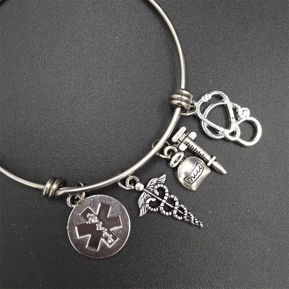 2 5 "EMT аварийный медицинский техник звезда жизни Caduceus шприц подвески из