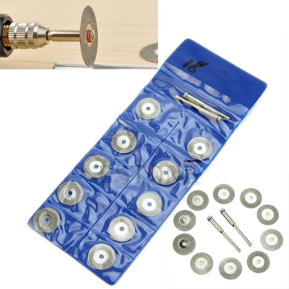 

1 Set 10pcs Rotary Circular Saw Blades Cutting Wheel Discs Mandrel Cutoff New