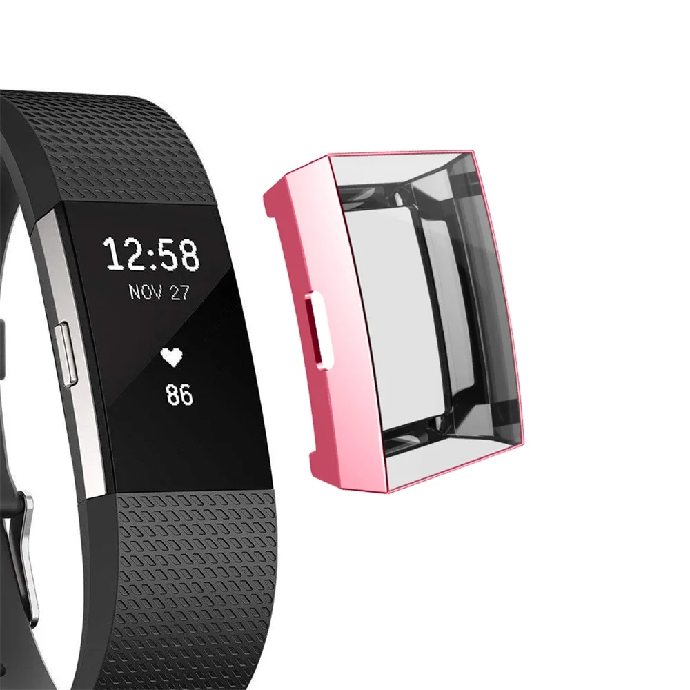 Для браслета Fitbit Charge 2 замена мягкий силиконовый чехол Аксессуары полный