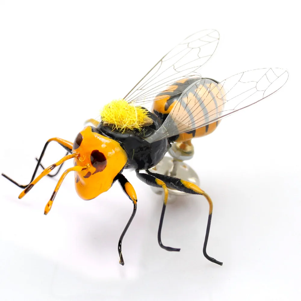 Брошь в виде пчелы шляпе насекомого или жучка с серебряным покрытием|Броши| |