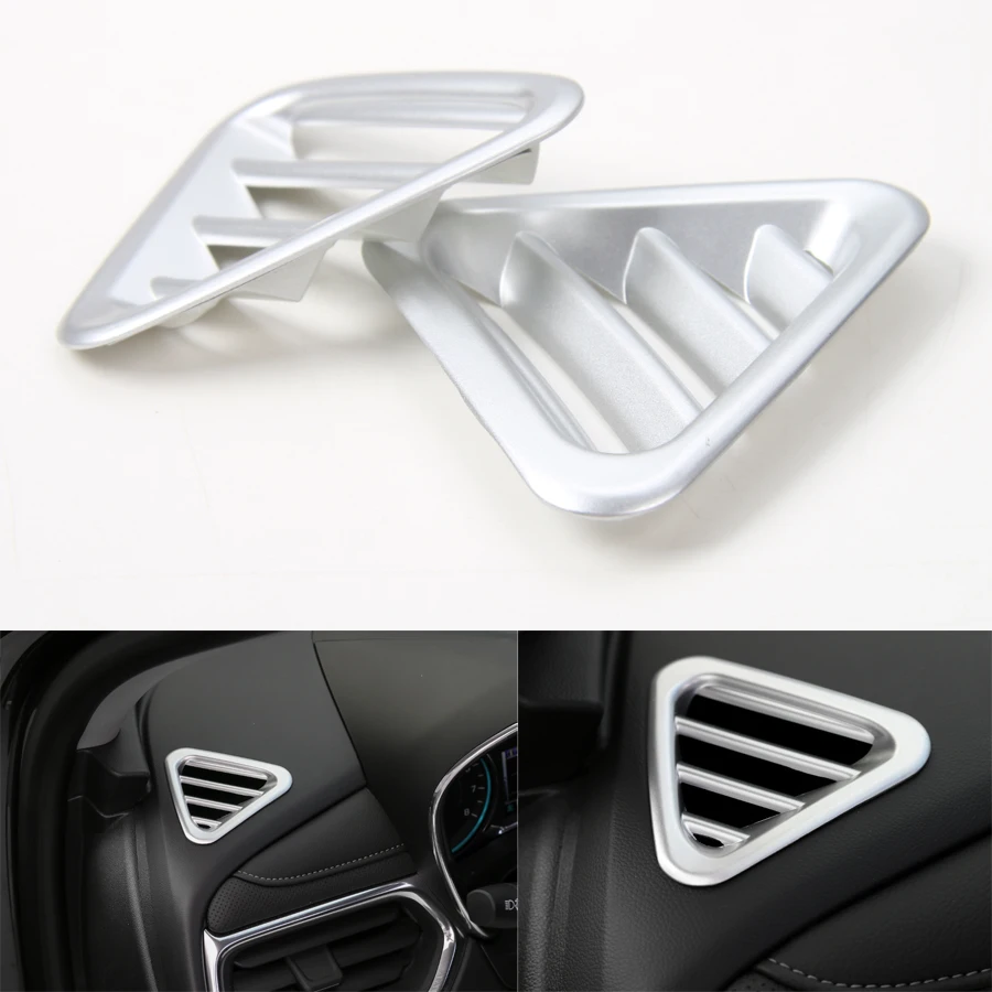 

YAQUICKA Fit For Chevrolet Equinox 2017+ Car Front Dashboard Upper Air Outlet Vent Cover Trim Sticker Styling 3 Colors