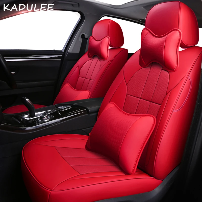 Kadulee кожаный чехол для сидения автомобиля для PEUGEOT 206 207 301 307 408 407 308 308S 508 308SW 607 307CC 206CC 307SW 3008 2008 4008 авто