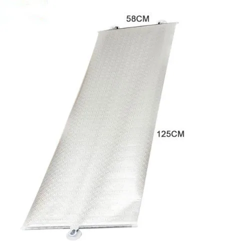 58X125CM Авто Выдвижной Автомобильный солнцезащитный козырек, переднее лобовое стекло, окно, солнцезащитный козырек, козырек, крышка для окна автомобиля, солнцезащитный козырек, защита занавесок - Цвет: 58X125CM