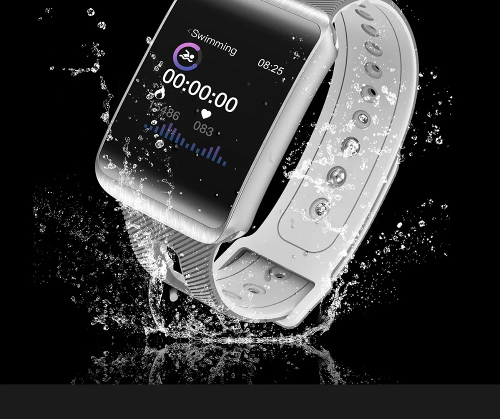SENBONO GT98 изогнутый экран Смарт часы IP67 для мужчин монитор сердечного ритма фитнес женщин браслет трекер активности сменный ремешок