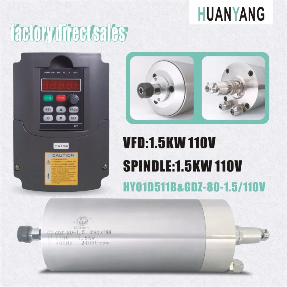 Новый Huanyang переменной частоты привода vfd инвертор шпинделя 1.5kw 110v|variable frequency|variable