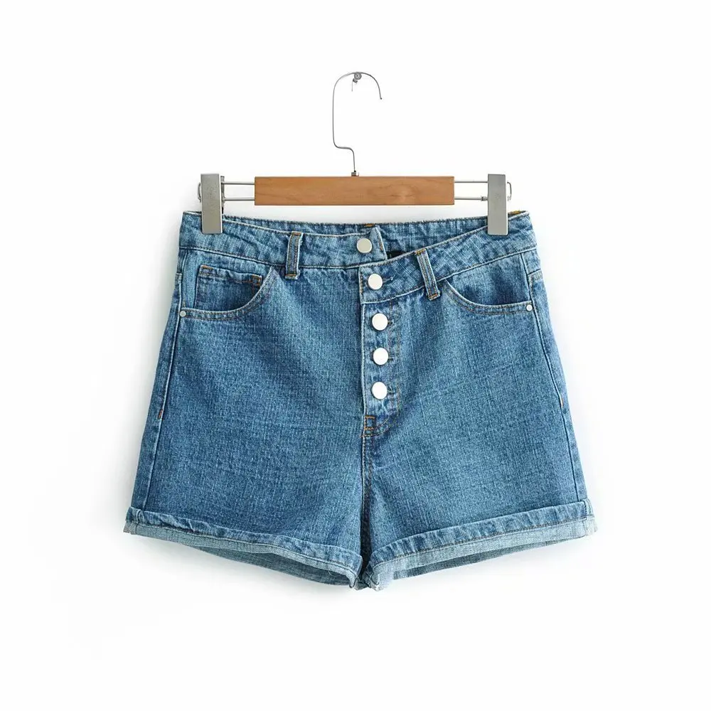 Шорты с высокой талией для женщин джинсовые шорты | Женская одежда