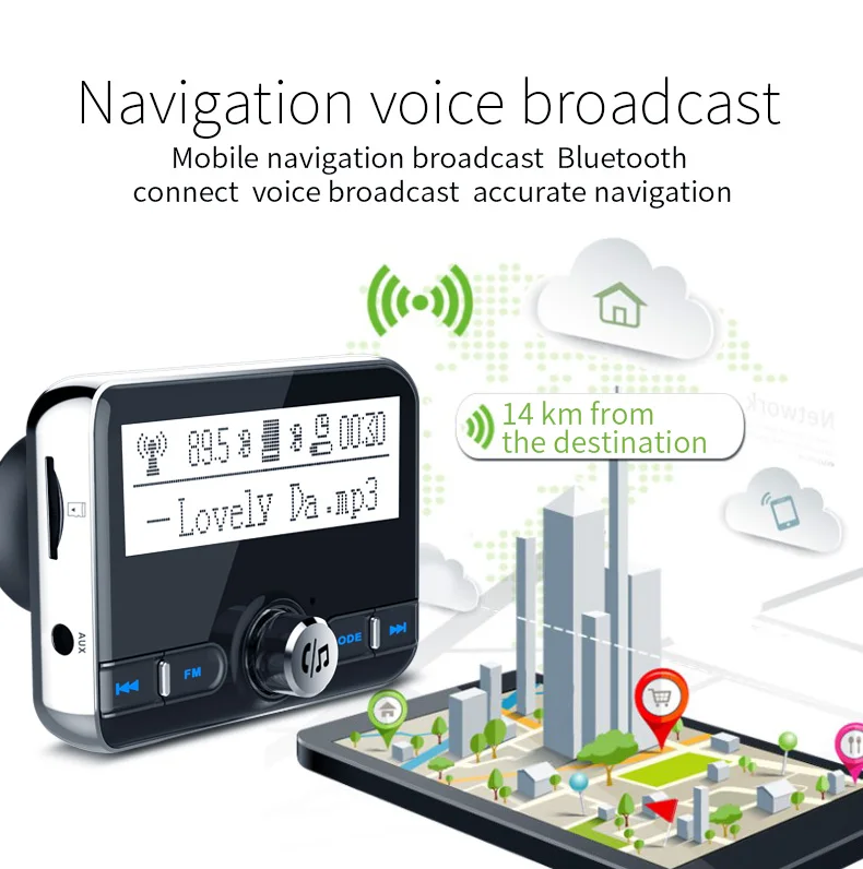 CDEN Автомобильный MP3-плеер FM передатчик, bluetooth-ресивер AUX Вход слот для карт памяти формат музыки без потери качества автомобильный прикуриватель USB Автомобильное Зарядное устройство