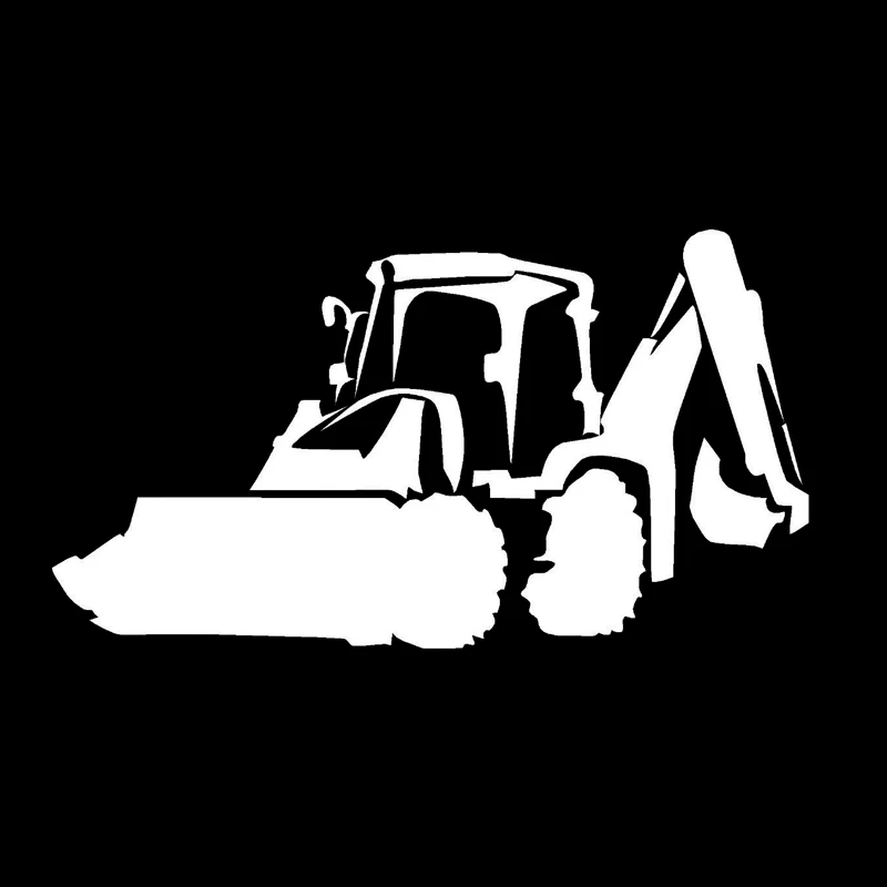 19,5 см* 10,8 см Jcb Digger модные декоративные наклейки виниловые автомобильные аксессуары черный/серебристый S3-6889 - Название цвета: Серебристый