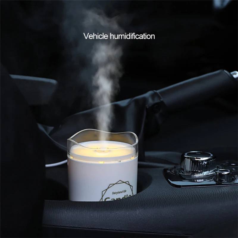 300 мл ультразвуковой увлажнитель воздуха свеча Романтический мягкий светильник