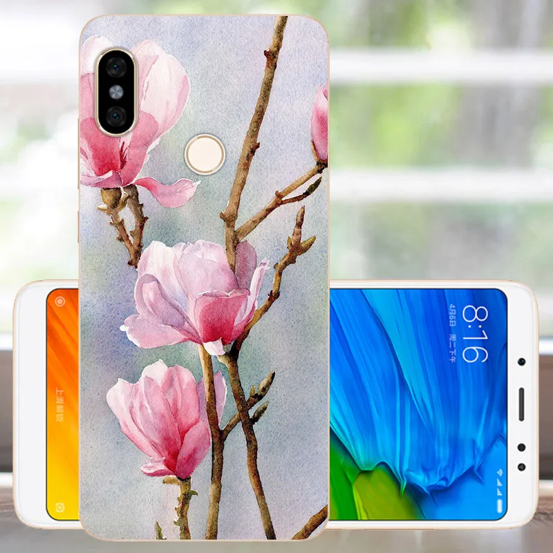 Мягкий силиконовый чехол из ТПУ для Xiaomi Redmi Note 6 Pro бампер с рисунком redmi 6Pro