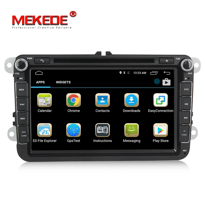 2 Din 8 дюймов Quad core Android 7 1 автомобильный dvd multimed плеер для VW Polo Jetta Tiguan passat b6 cc Skoda fabia Wi
