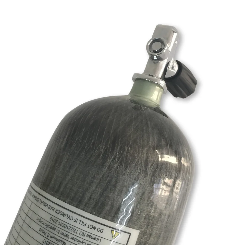 2018 Новый 6.8L 300bar 4500psi Мини-резервуар для подводного плавания композитный цилиндр