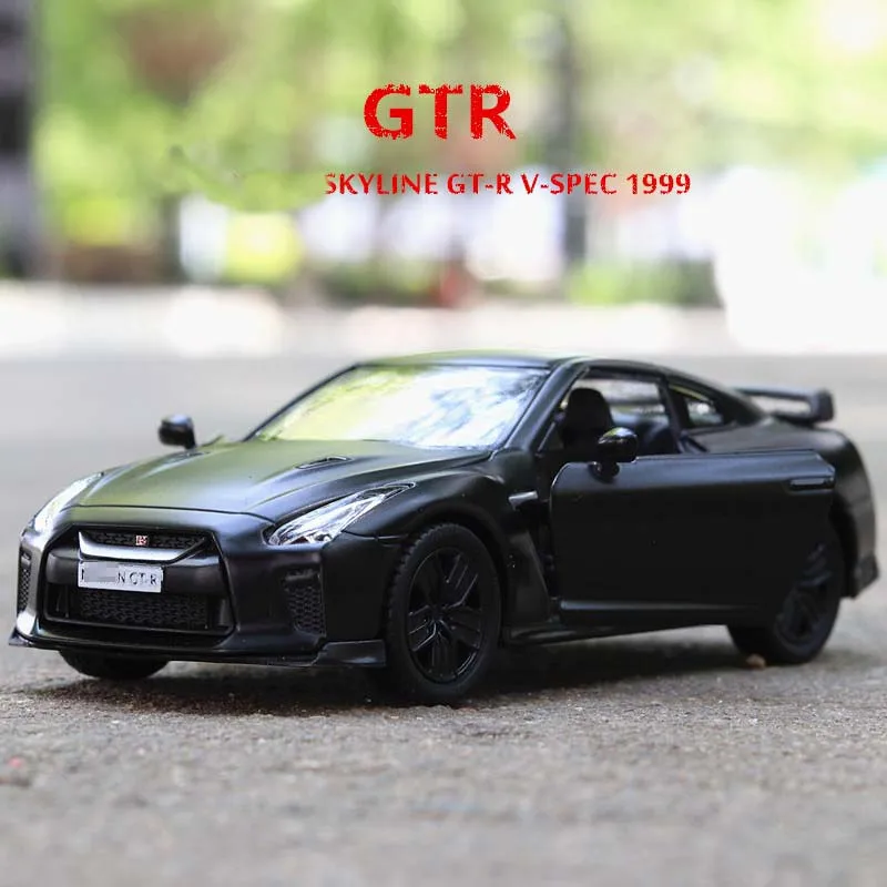 Новый 1:36 черный GTR сплав литье под давлением skyline GT-R V-SPEC 1999 супер спортивные