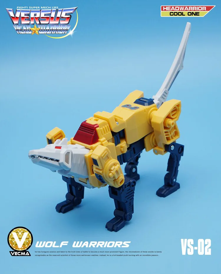 Трансформация головных уборов mft VS-02 VS02 Weirdwolf Cupola CHROMEDOME фигурка игрушки